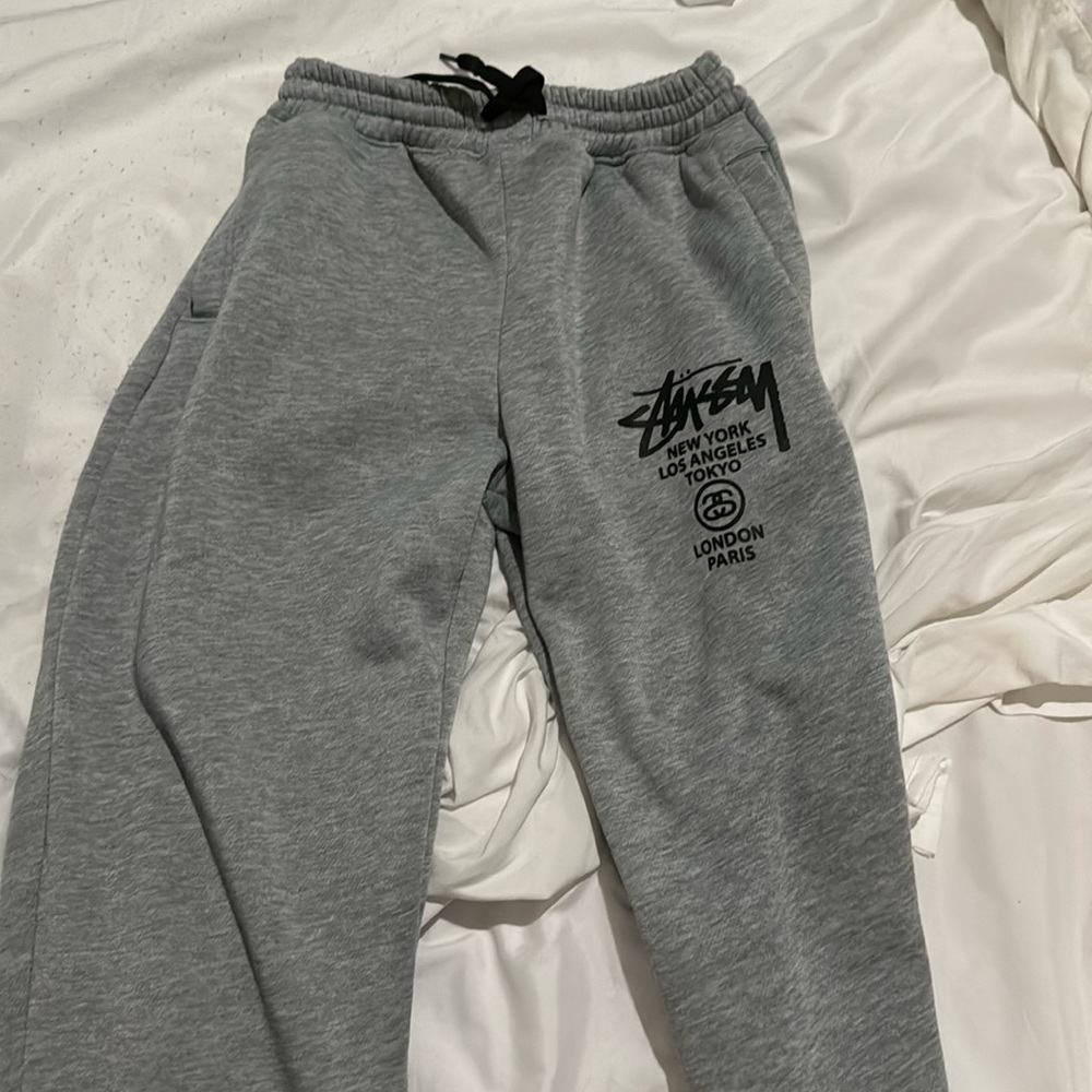 Grey stussy sweat pants - unworn - top condition